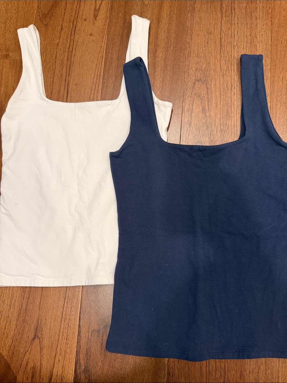 Abercrombie & Fitch two square neck tanks